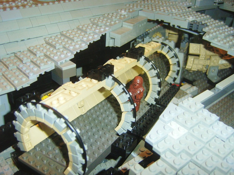 Illustration for article titled Crazy Guy Making Huge Minifig Scale Lego Corellian Corvette